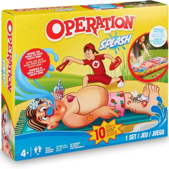 NEW Harsbro Operation Outdoor Water Splash Family Toddler Kids Yard Summer Game - Picture 1 of 7